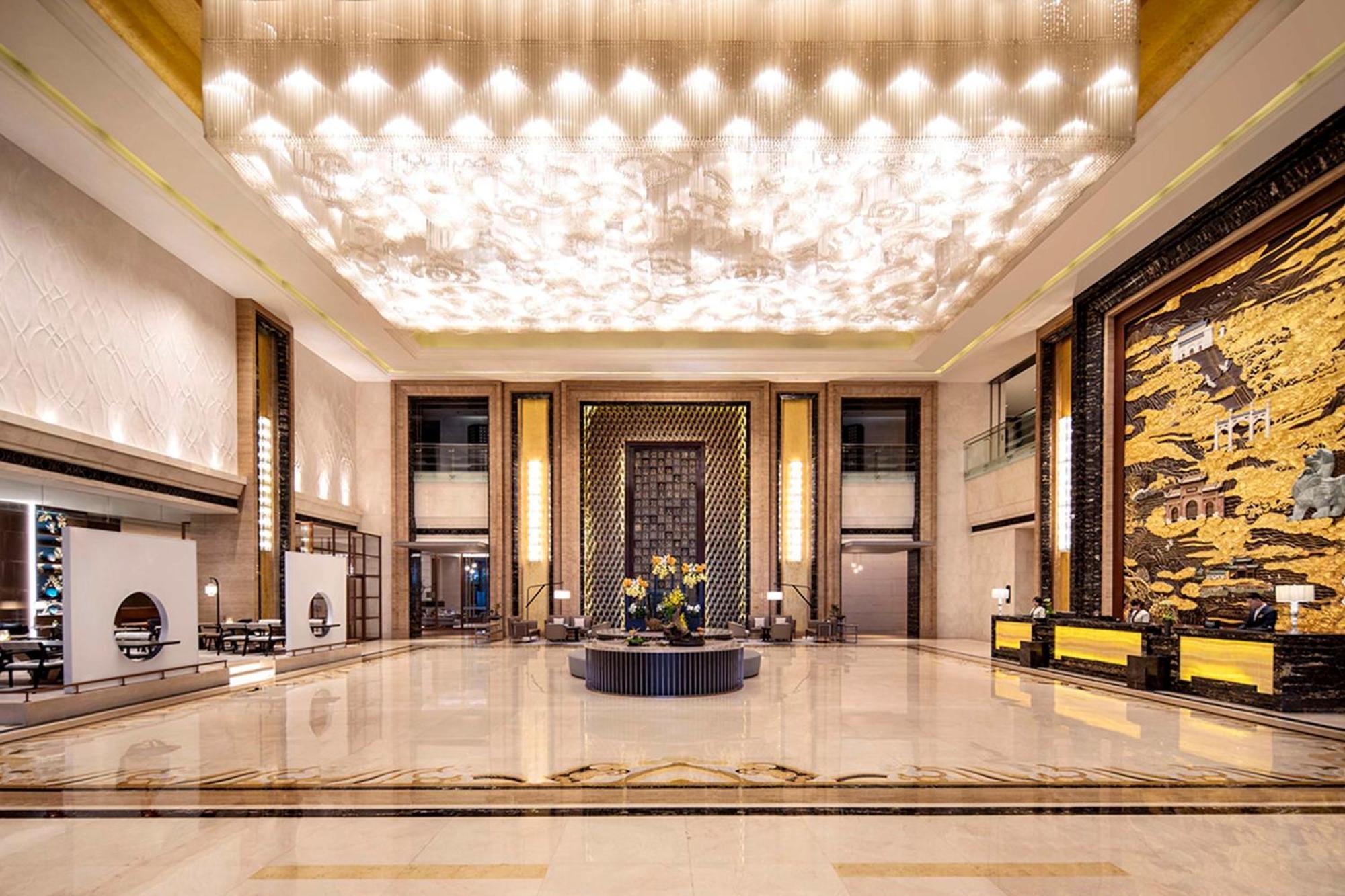Hilton Nanjing Nanquim Exterior foto