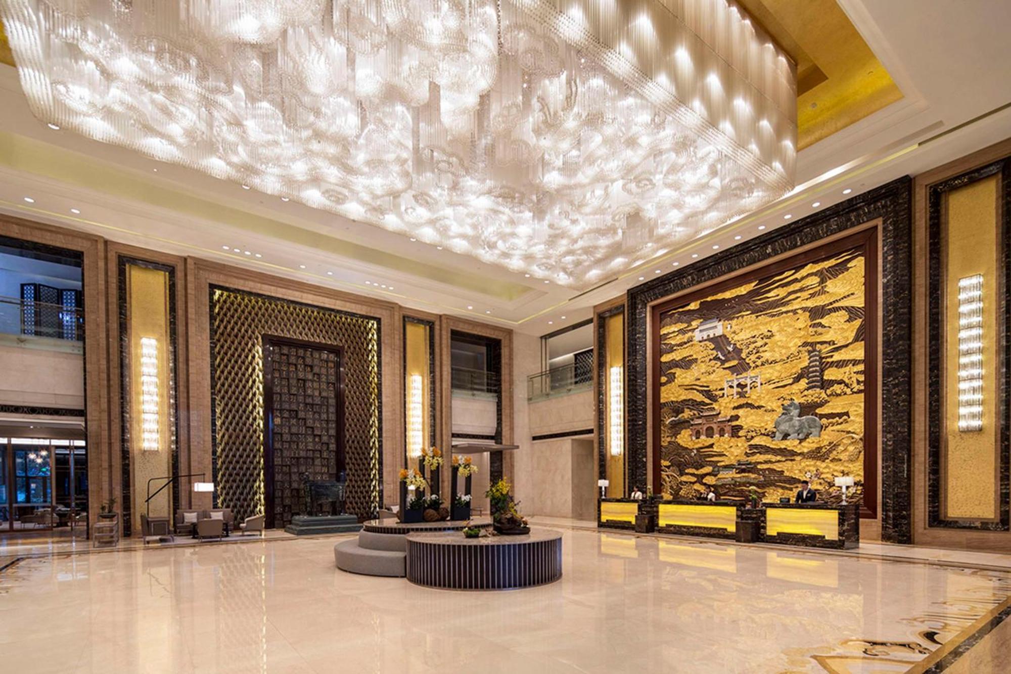Hilton Nanjing Nanquim Exterior foto